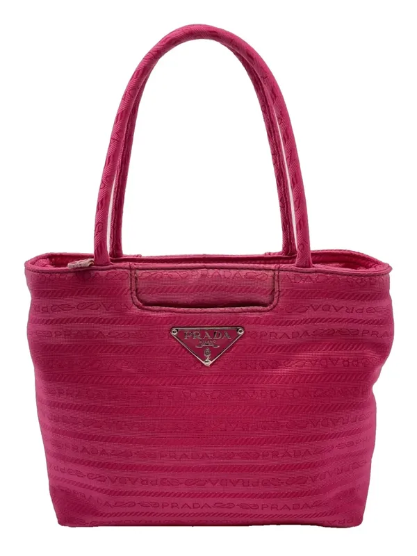 Prada Fuchsia Mini Nylon Logo Tote bag - Image 2