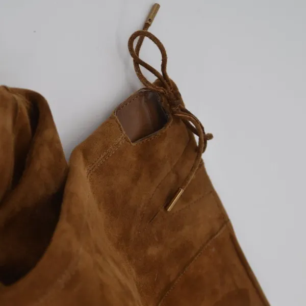 Vince Camuto Sarelia Knee High Boots Suede Brown Block Heel 7 - Image 9