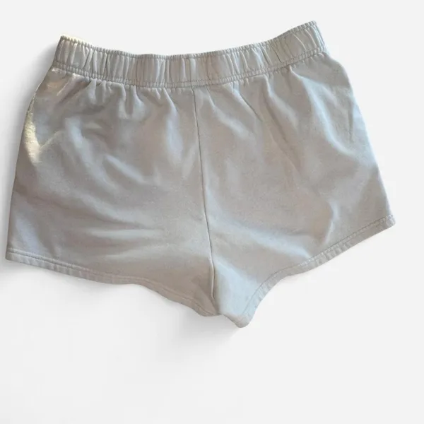 The North Face Cream Fleece Sweat Shorts Size L White Lounge Cozy - Image 2
