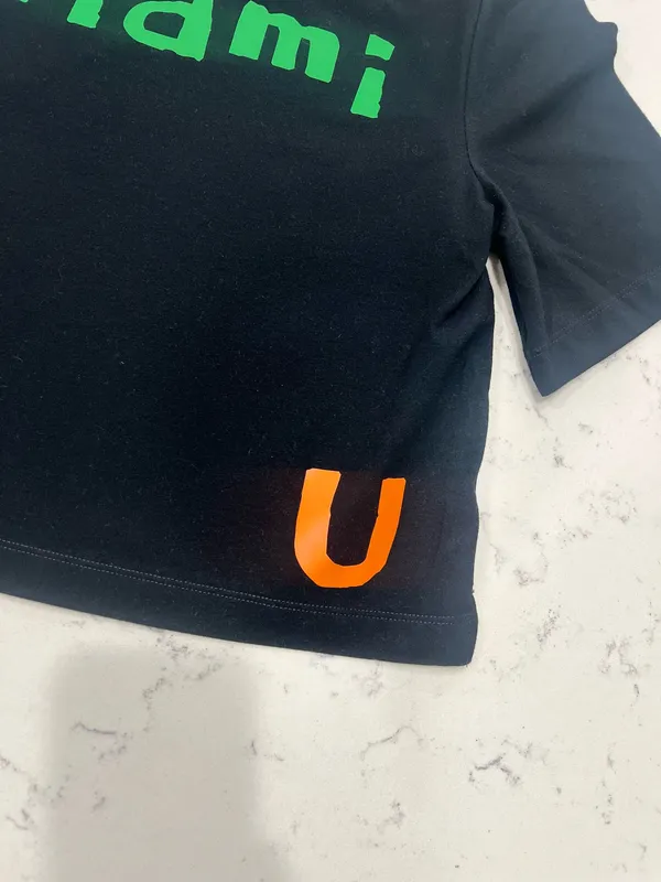 University of Miami Crop T Size XS - Image 4