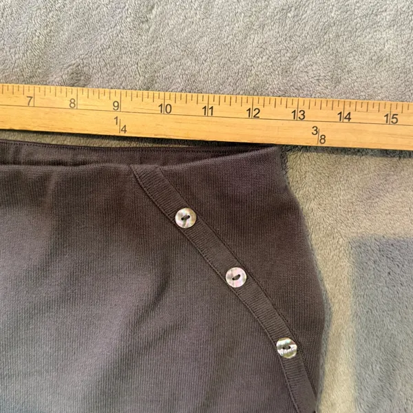 MESHKI Stretch Knit Maxi Skirt Womens M Minimalist Earthy BOHO Indie Sleaze Chic - Image 7
