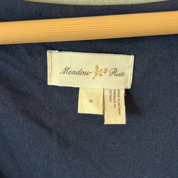 Anthropologie Meadow rue small navy dress with pockets‎ - Image 3