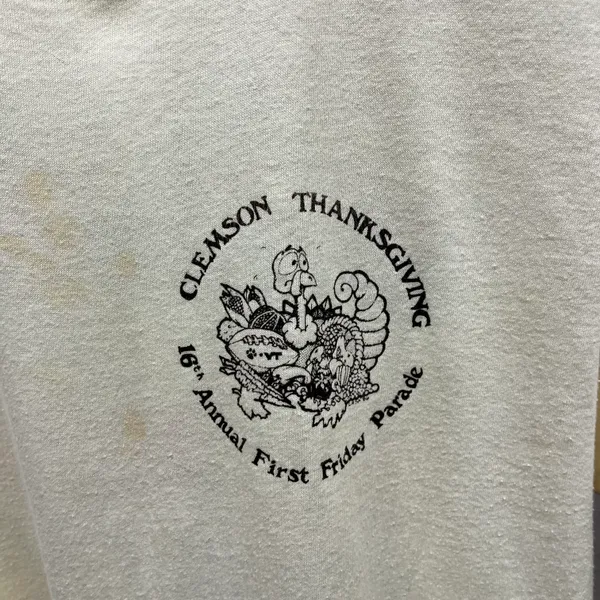 The Vintage Shop Vintage 1980s Clemson University Tigers 1986 First Friday Vs. Virginia Tee Large - Image 5