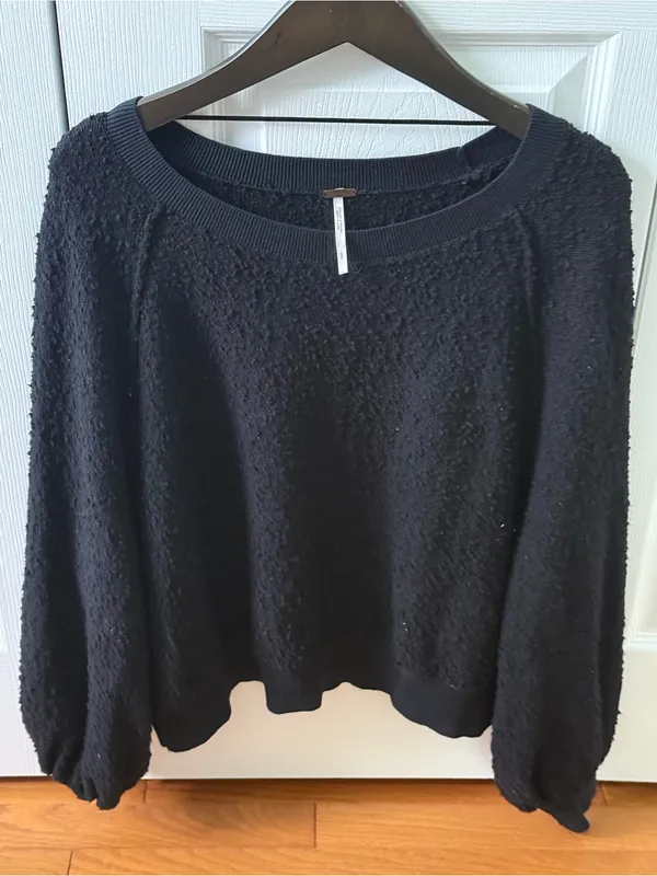 Free People Found My Friend Pullover in Black - Image 2