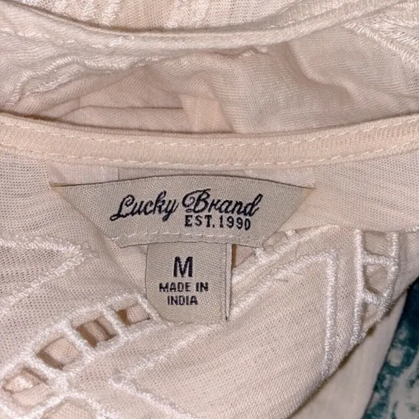 LUCKY BRAND top size medium boho - Image 5
