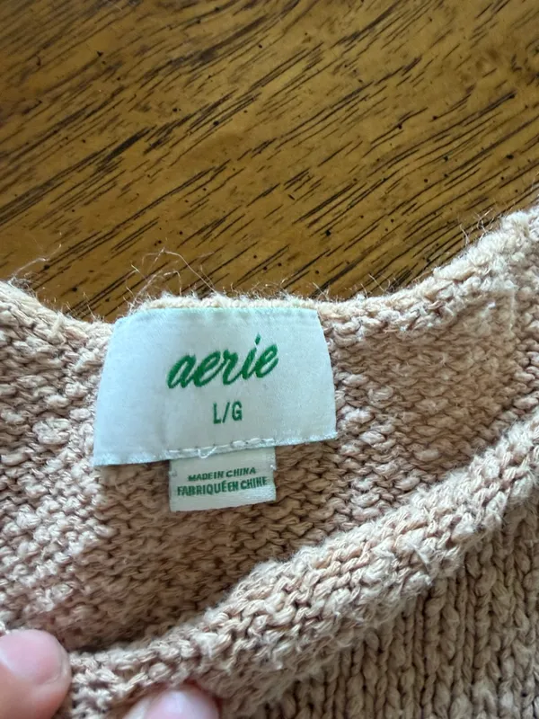 Aerie Cream Knit Tank - Image 3
