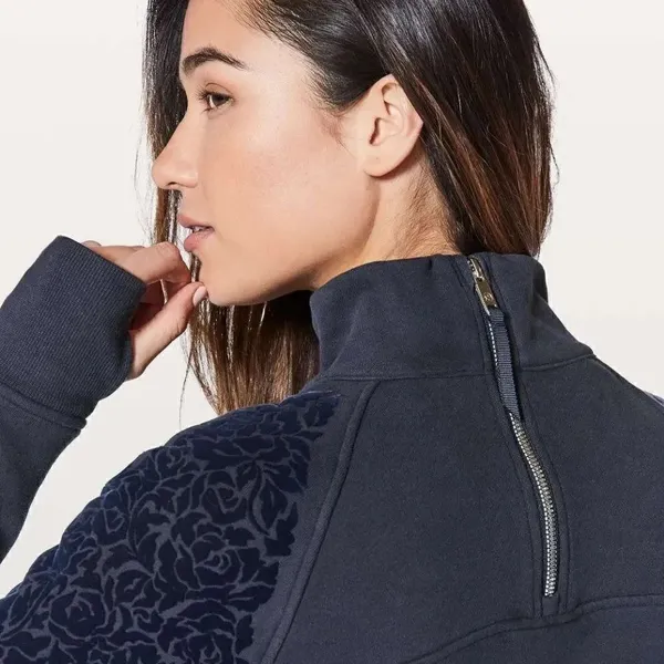 Lululemon Floral Flocked Sweatshirt  - Image 2