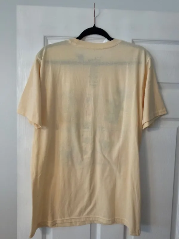 Disney Women Halloween Graphic Tee - Cream with Orange & Black Art size L new - Image 4