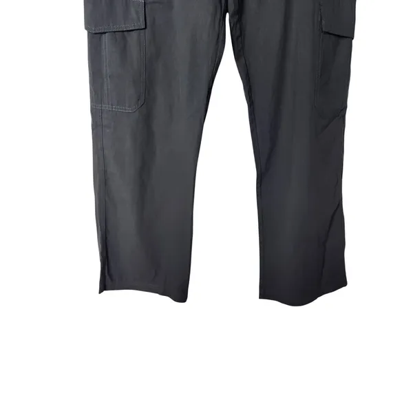 White Fox Gray Relaxed Straight Leg Relaxed Cargo Trouser Pants Size Medium - Image 4