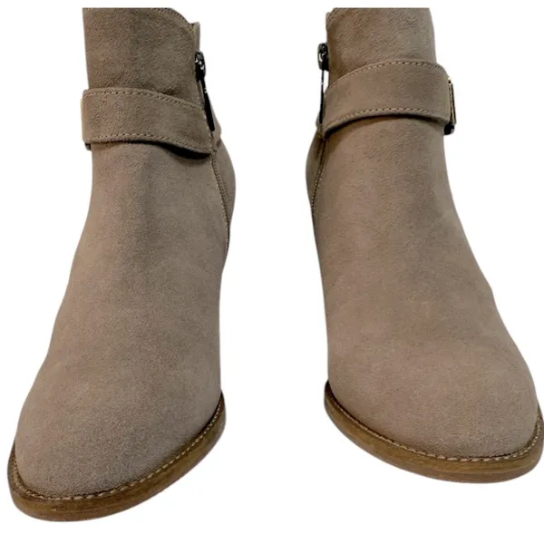 Blondo Natalia Suede Waterproof Ankle Boot Bootie Tan‎ Size 9.5 - Image 10