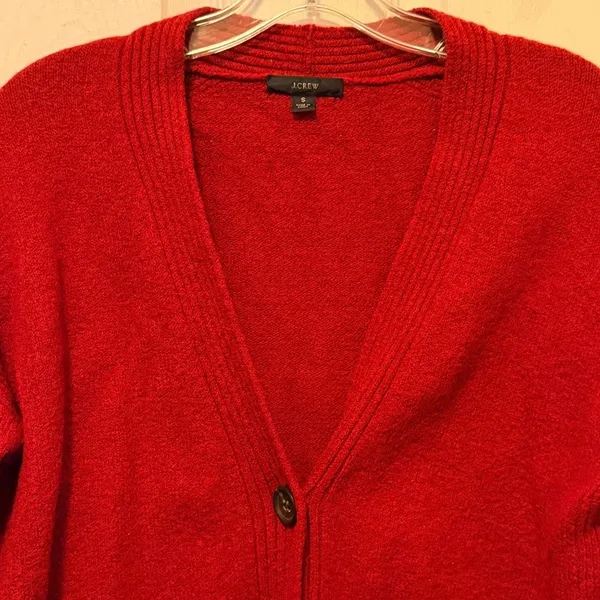 J Crew Wool Alpaca Blend Cardigan Sweater - Image 3