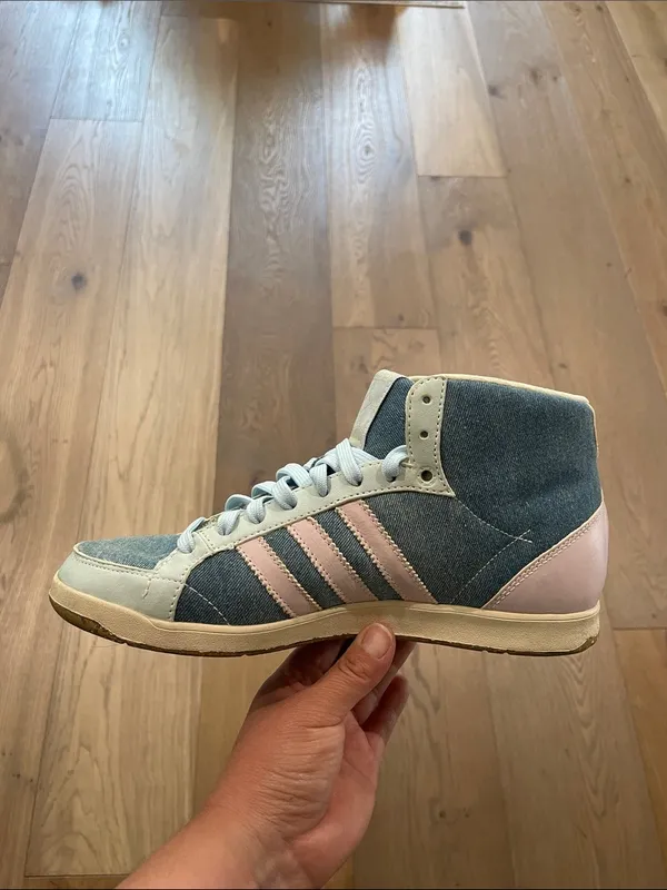 🔥RARE🔥 adidas Retro Women's adi Hoop Mid Grun Shoe,Neoblue/Purple/Glacier 9 - Image 12