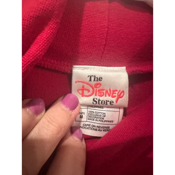 Vintage Disney Store Winnie the Pooh Red embroidered Turtleneck M - Image 3