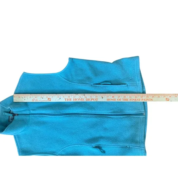 L.L. Bean Flull Zip Fleece Vest In Teal Blue Full-Zip Womens Medium Vintage - Image 7