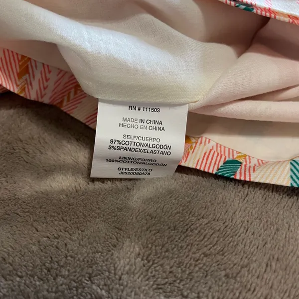 JUNE & HUDSON Boho Unique Fit & Flare Colorful Geo Skirt Sz Small EUC - Image 4