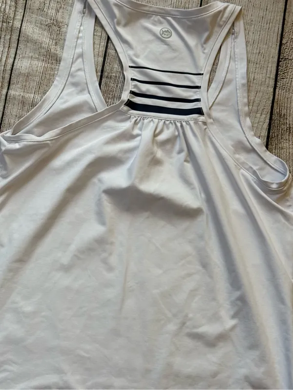 Southern Tide Tank Top Size Medium Malia Racerback Womens Classic White - Image 10