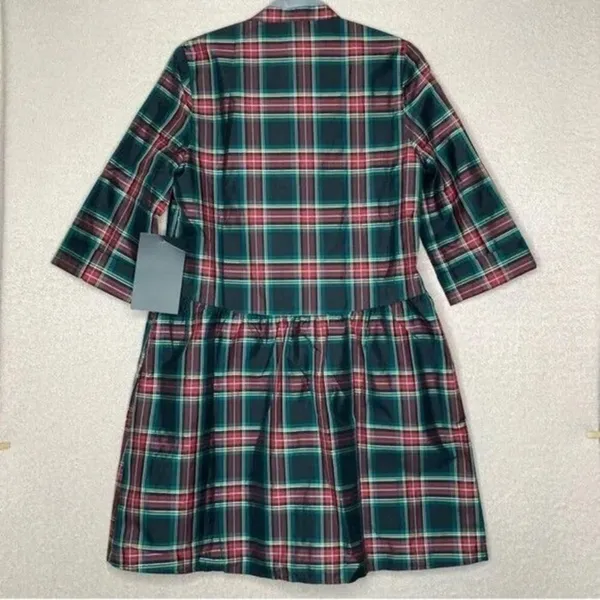 Tuckernuck Festive Plaid Tartan Royal Shirt Dress XS Holiday Mini NWT - Image 4