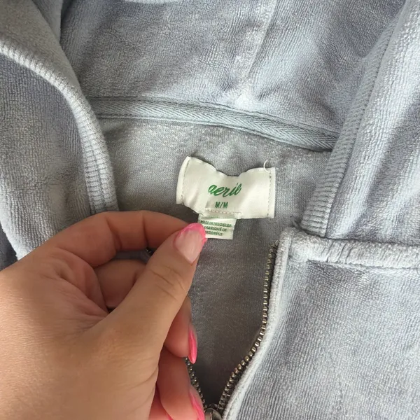 Aerie Light Blue / Grey Zip Up - Image 3