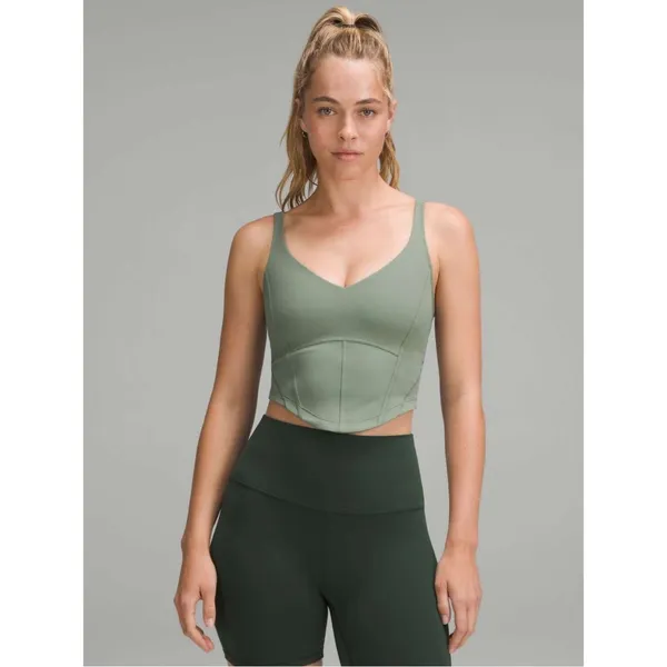 Lululemon Align Corset Tank Top Size 2 Grey Eucalyptus - Image 8