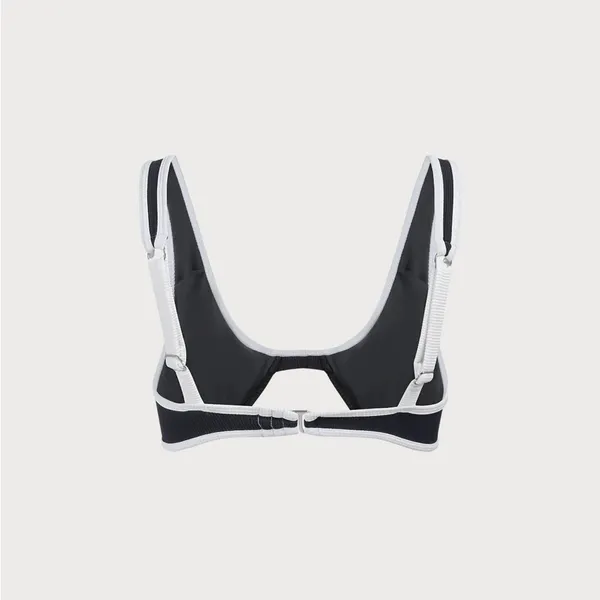 BERLOOK Contrast Trim Underwire Bikini TOP 07 Black Size M - Image 7