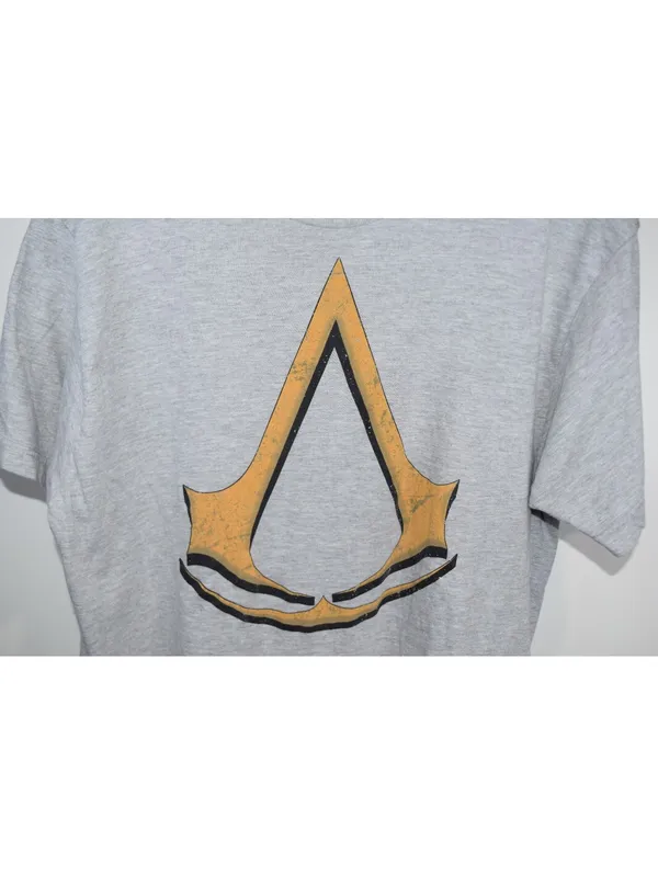 Assassin's Creed Graphic T-Shirt XL Gray Gaming Logo Tee Video Gamer - Image 4