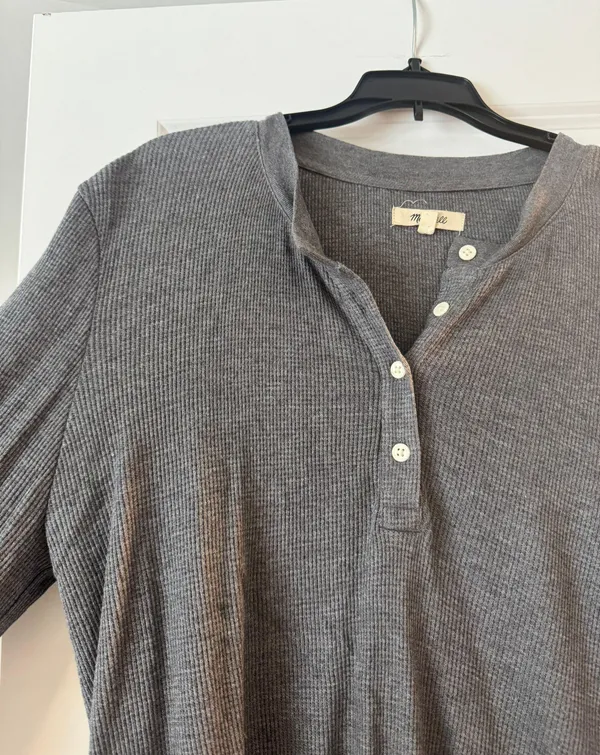 grey Henley - Image 2