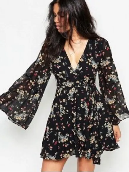 Free People Lilou Floral Print Mini dress - Image 2