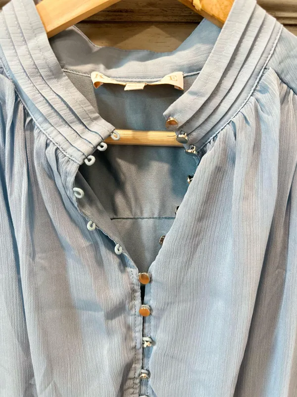 Light Blue Button Down Dress - Image 5