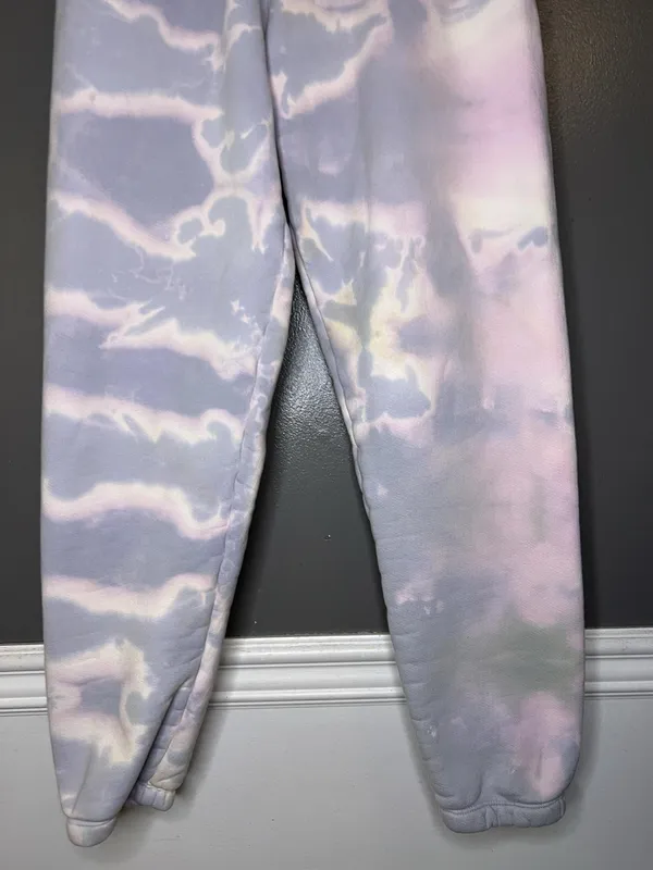 SET ACTIVE Sweatpants Womens Medium Multicolor Tie Dye French Terry Joggers - Image 3