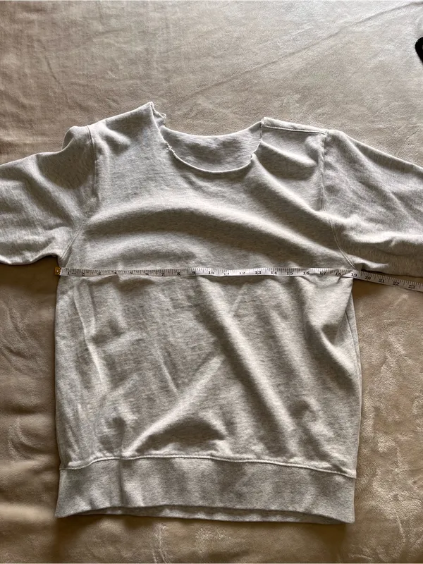 BRANDY MELVILLE Off Shoulder Pullover Gray Sweatshirt Women’s One Size EUC - Image 5