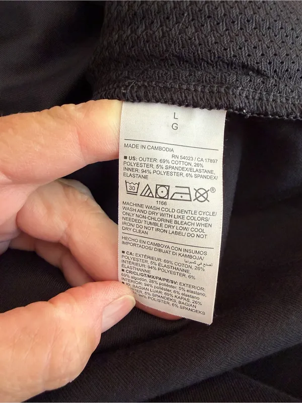 Old Navy Active Dynamic Fleece Short Skort Women's Black Large Zip Pockets - Image 15