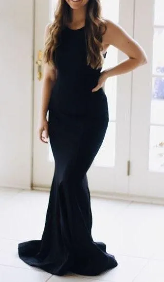 Black Fitted Prom Dress Size 2 - Image 8
