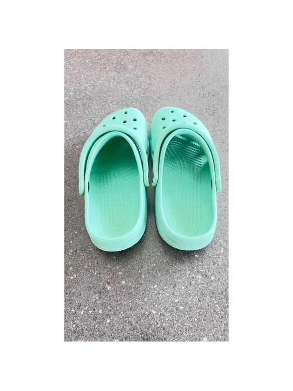 CROCS Classic Clogs Unisex 7 Aquamarine Mint Green Slip On Comfort - Image 5