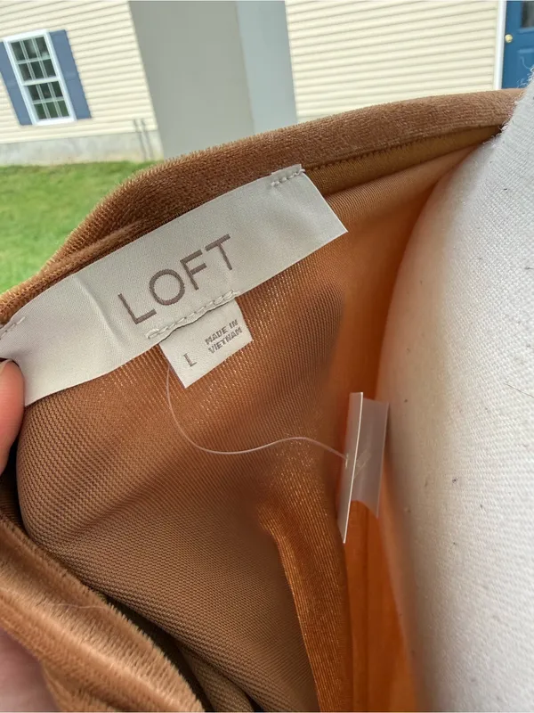 LOFT One-Shoulder Sleeveless Top in Warm Copper - Image 4