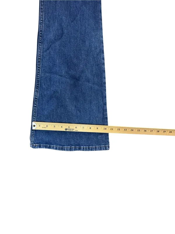 Lee Two-Tone High-Rise Flare Jeans in Dark and Light Blue Kacey Musgraves NWT - Image 6