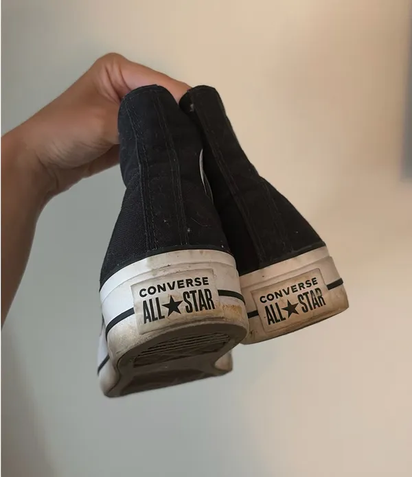 Platform Black Converse High-Top - Image 4
