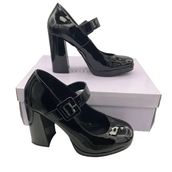 Madden Girl Ursulla black patent leather mary jane platform shoes Size 7.5M - Image 12