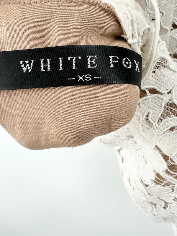White‎ Fox Boutique Love and Adore White Lace Dress Size XS - Image 4