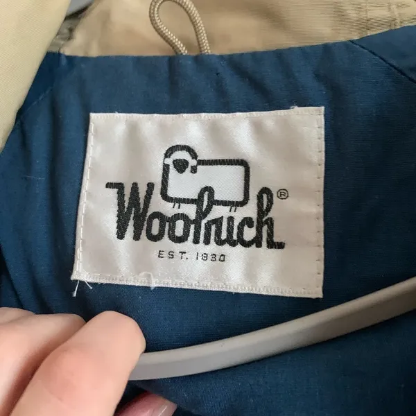 Woolrich Womens Jacket Coat Size Small Beige Utility Vintage Spring - Image 3