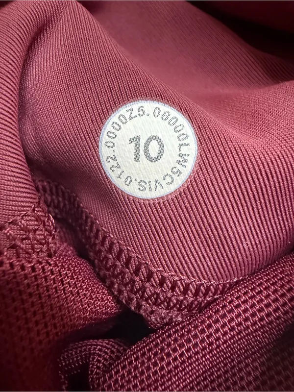 Lululemon Power Thru High Rise Tight Leggings 25” Red Merlot size 10 $128 - Image 14