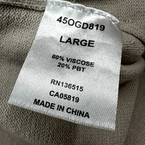 One Grey Day Toni Wide Leg Pants Pull On High Waist Lounge Canvas Beige L NWOT - Image 4