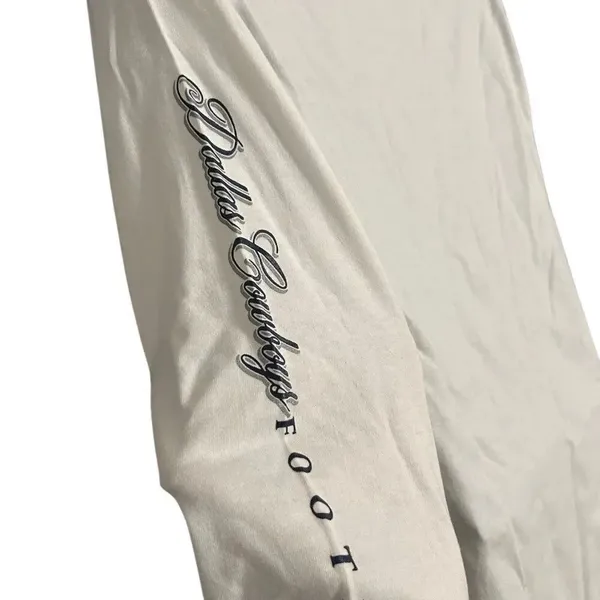 COWBOYS white long sleeve shirt tee top women’s Small - Image 2