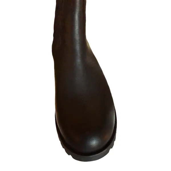 Timberland Boots Womens Size 11 Black Leather Knee High Riding Boot Side Zip - Image 2