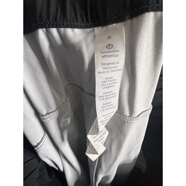Lululemon On The Fly PantSea Spray Alpine White‎ Dark Chrome Size 8 Jogger - Image 9