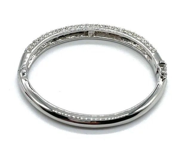 Lia Sophia Silver Played with Crystal Accent Bracelet - Image 8