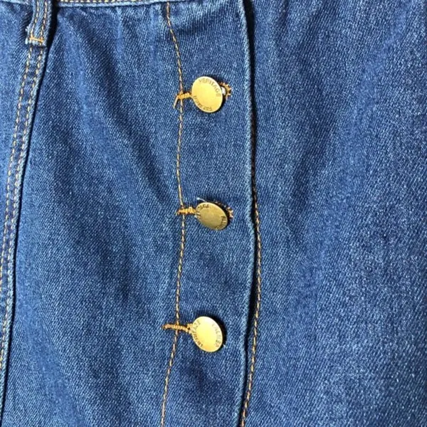 Falmer‎ Heritage Button Down Denim Skirt XL - Image 3