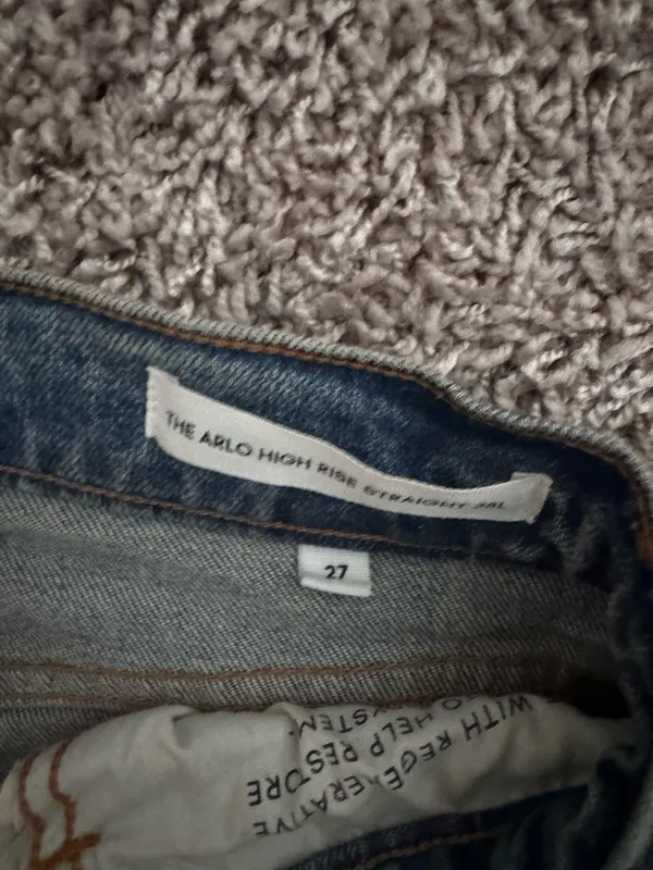 Denim Forum Arlo Aritzia High-Rise Straight - Image 3