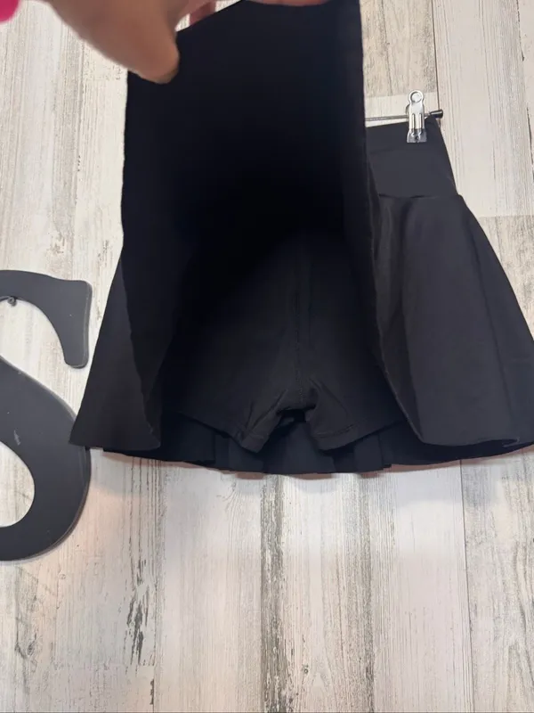 Halara Skort Womens XS Black High Waisted Pleated Tennis skort Athletic - Image 2
