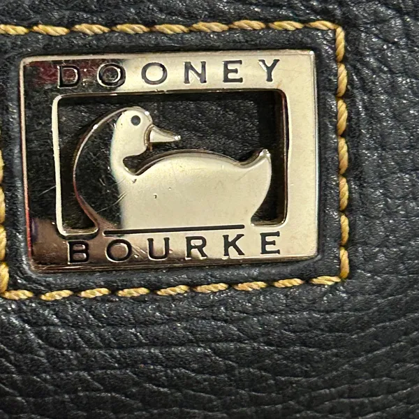 Dooney & Bourke Black Leather Crossbody Bag - Image 8