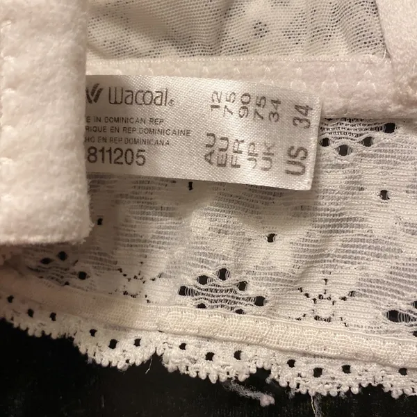 Wacoal Cream Lace Bralette Size 34 - Image 5